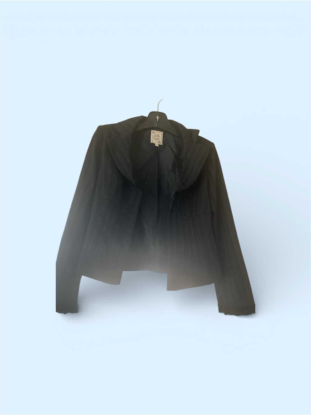 Nanette Lepore Black Pinstriped Dress Blazer